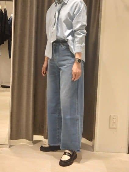 まちこさんの「UNTITLED｜【人気デニム】MAKE&times;DENIM WIDE」を使ったコーディネート