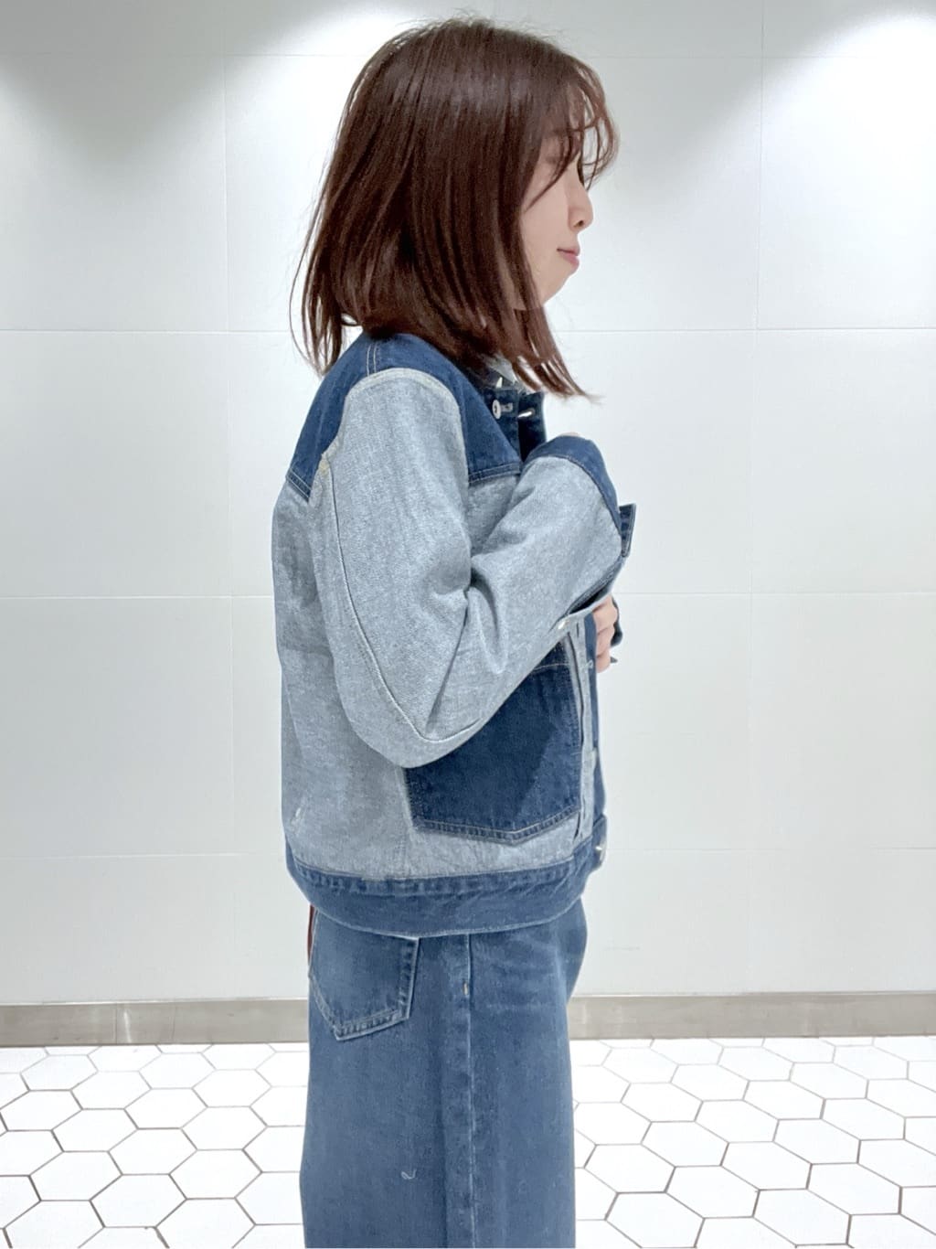 Makinoさんの「Dessin｜【ユニセックス/2WAY】リバーシブルデニムジャケット」を使ったコーディネート