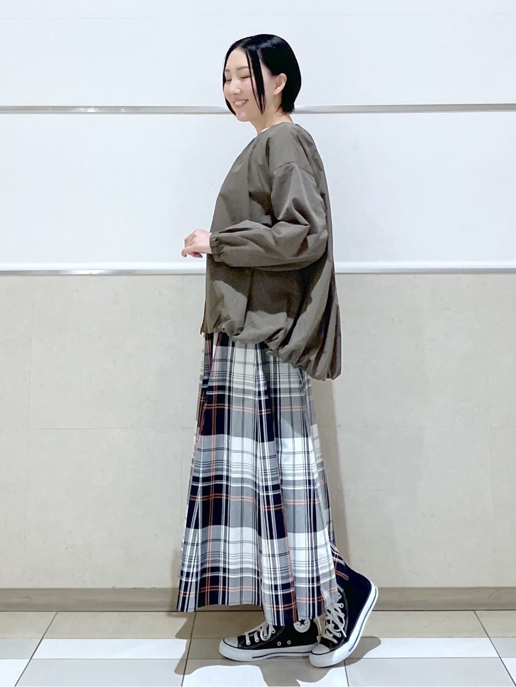 eriko さんの「Dessin｜【洗える】コットンナイロンバルーンヘムブルゾン」を使ったコーディネート
