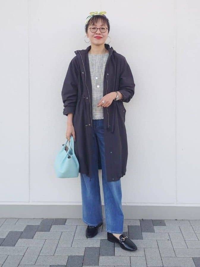 MUTSUKOさんの「UNTITLED｜◆【2WAY/洗える/はっ水】グログランモッズコート」を使ったコーディネート