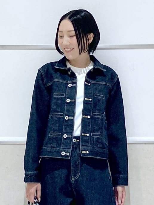 eriko さんの「Dessin｜【ユニセックス/2WAY】リバーシブルデニムジャケット」を使ったコーディネート