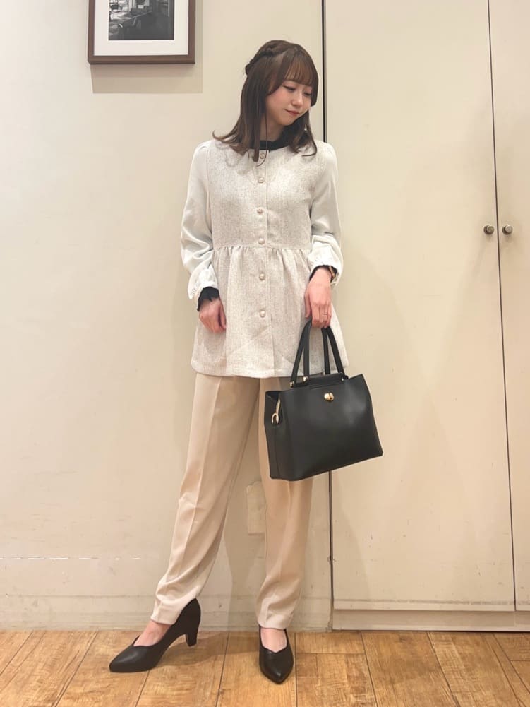 AIRIさんの「SHOO･LA･RUE｜【セレモニー/2WAY】フロント金具トートバッグ」を使ったコーディネート