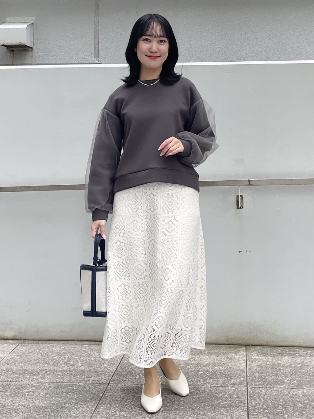 yukariさんの「Reflect｜チュールレイヤードスリーブプルオーバー」を使ったコーディネート