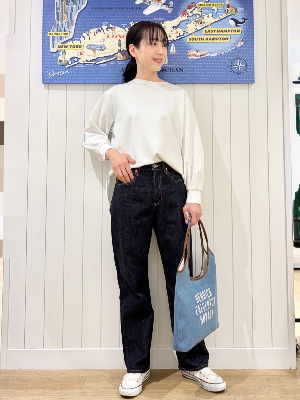 uwatokoさんの「Dessin｜【体型カバー/レイヤード/洗える】ジョーゼットプルオーバーブラウス」を使ったコーディネート