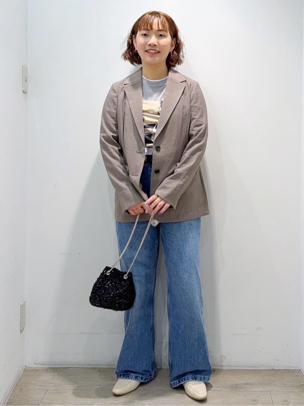 sumicaさんの「OPAQUE.CLIP｜配色レイヤードロングスリーブTシャツ【洗える】」を使ったコーディネート