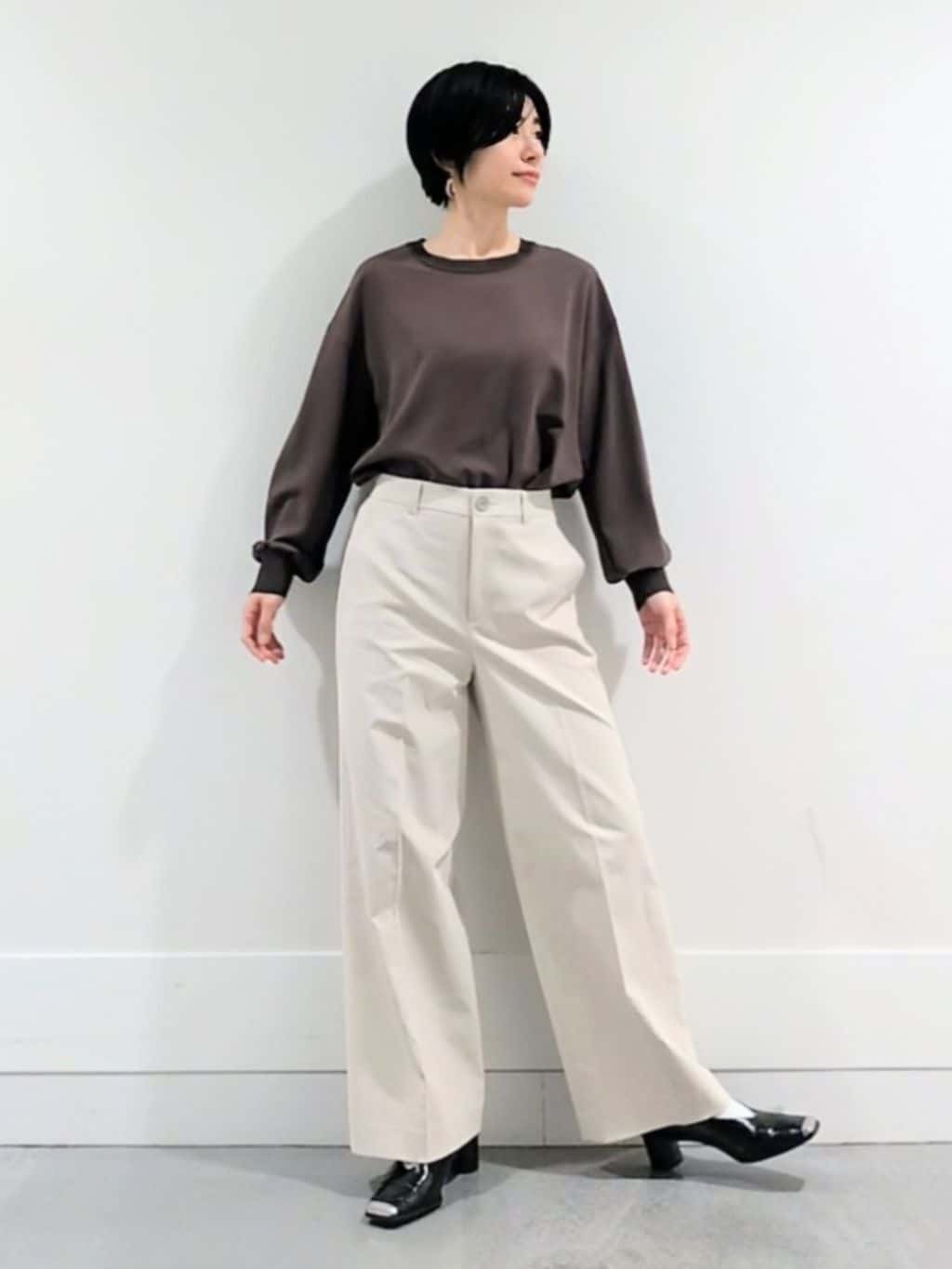 ミズタさんの「UNTITLED｜【洗える/ゆったり】リッチジョーゼットブラウス」を使ったコーディネート