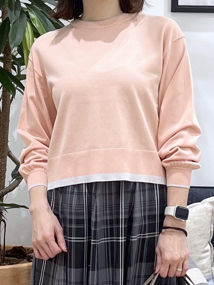 canaさんの「Dessin｜【洗える】バイカラーデザインニット」を使ったコーディネート