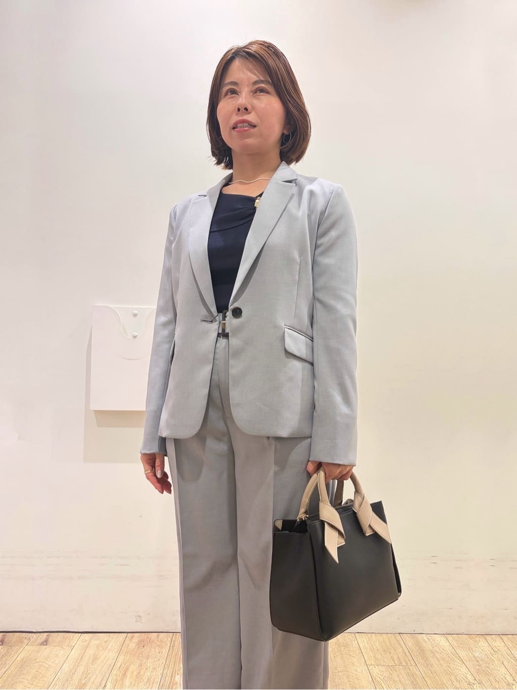 YUKOさんの「index｜ストレッチテーラードジャケット／セットアップ対応【洗濯機OK】」を使ったコーディネート
