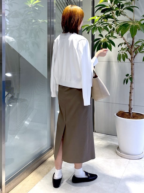 yukaさんの「UNTITLED｜◆【アンサンブル可/洗える】ワイドリブニット」を使ったコーディネート