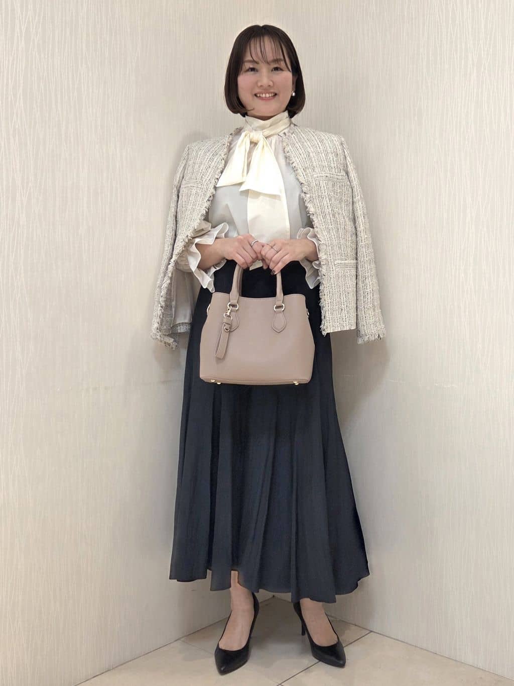 naokoさんの「UNTITLED｜【仕事着/スーツ】ファンシーツイード ジャケット」を使ったコーディネート