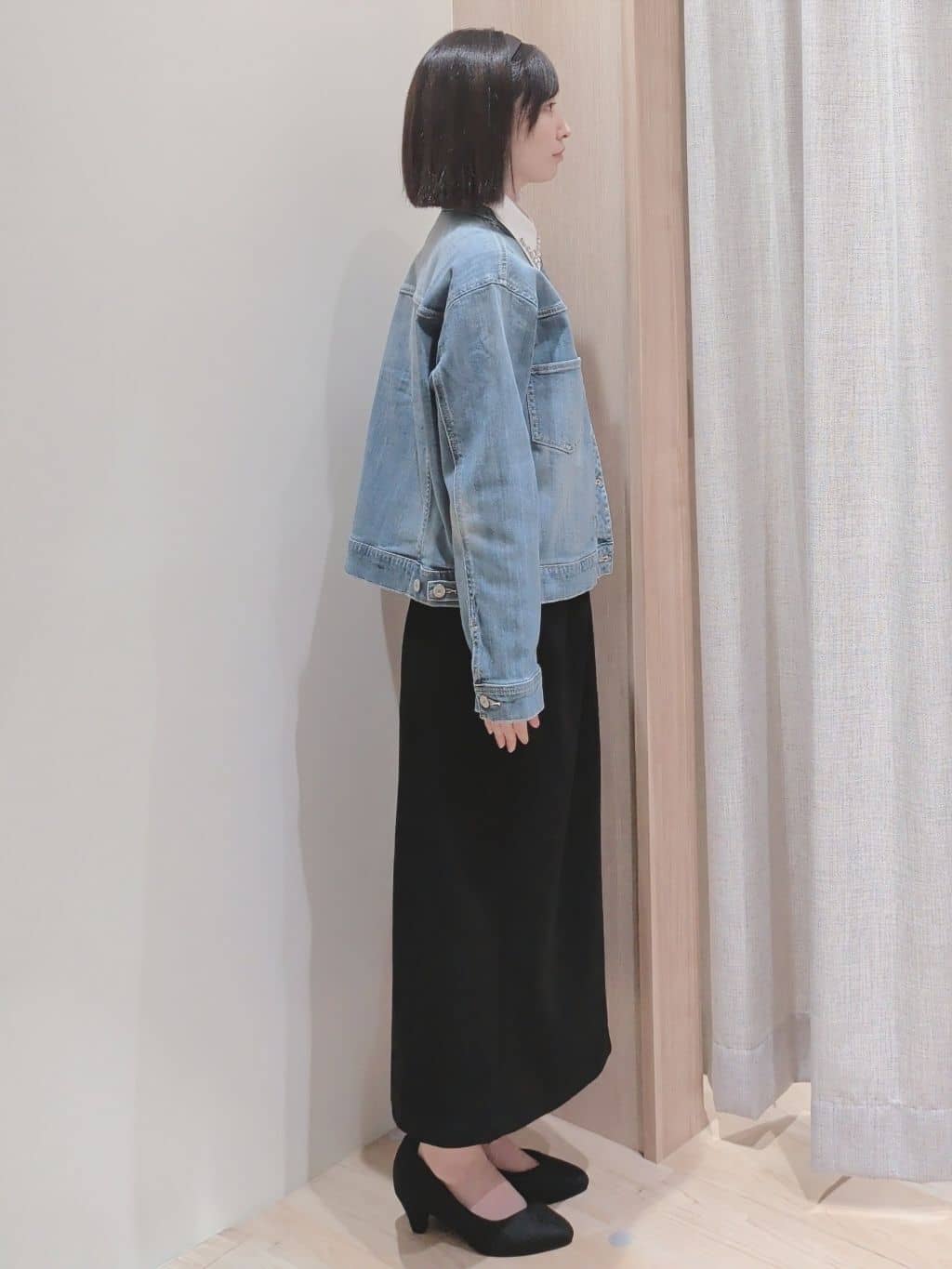 Yuiさんの「grove｜高評価！【洗濯機OK】ベーシックニット【毛玉軽減】」を使ったコーディネート