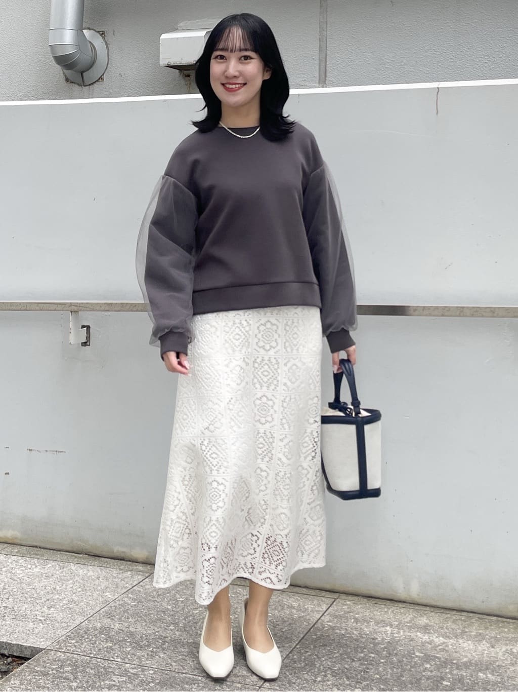 yukariさんの「Reflect｜チュールレイヤードスリーブプルオーバー」を使ったコーディネート