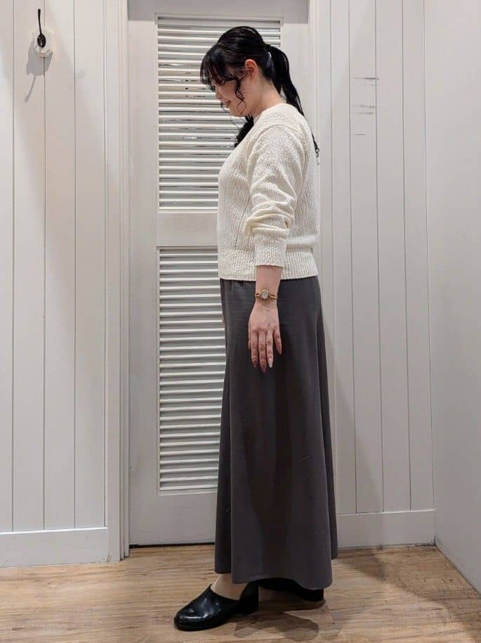 ayakaさんの「Dessin｜【洗える】ローゲージコットンニット」を使ったコーディネート