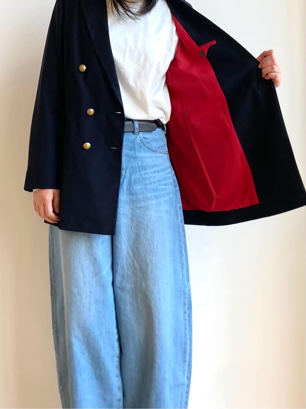 nakagawaさんの「Dessin｜【洗える】シャツテールロングTシャツ」を使ったコーディネート