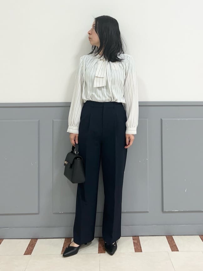 yuuさんの「grove｜【マシンウォッシュ／防シワ/SS-3L】ストレッチワイドパンツ」を使ったコーディネート