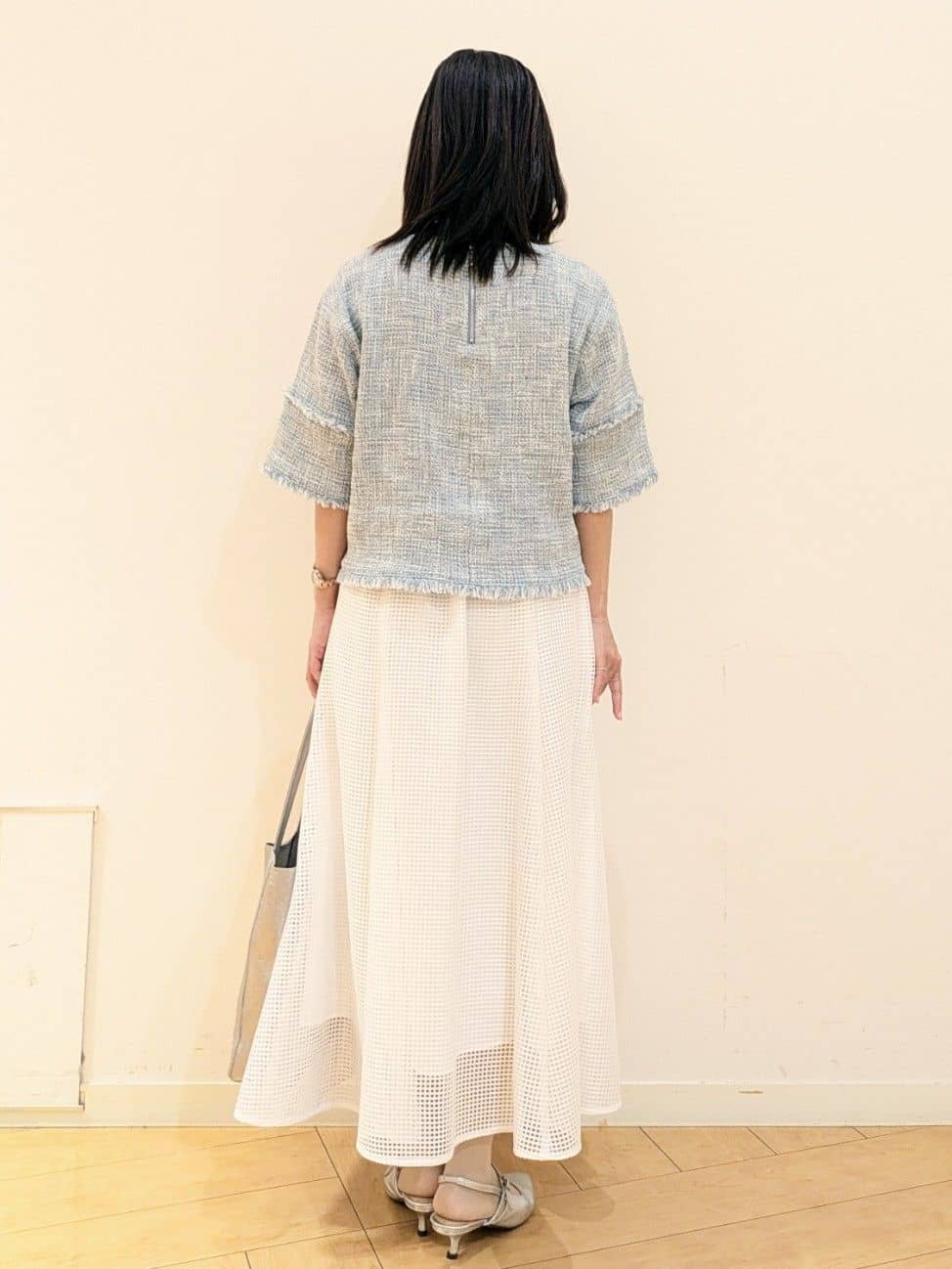 laverさんの「UNTITLED｜◆【洗える】ツイードドルマンブラウス」を使ったコーディネート