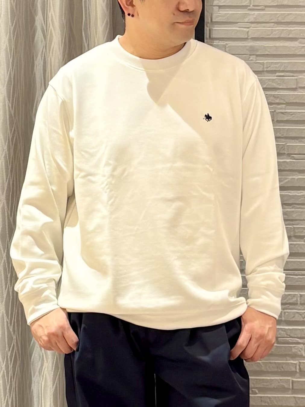 Pーyamaさんの「THE SHOP TK｜【POLO BCS 別注】 アソート長袖シャツ ストライプ／グレー／デニム」を使ったコーディネート