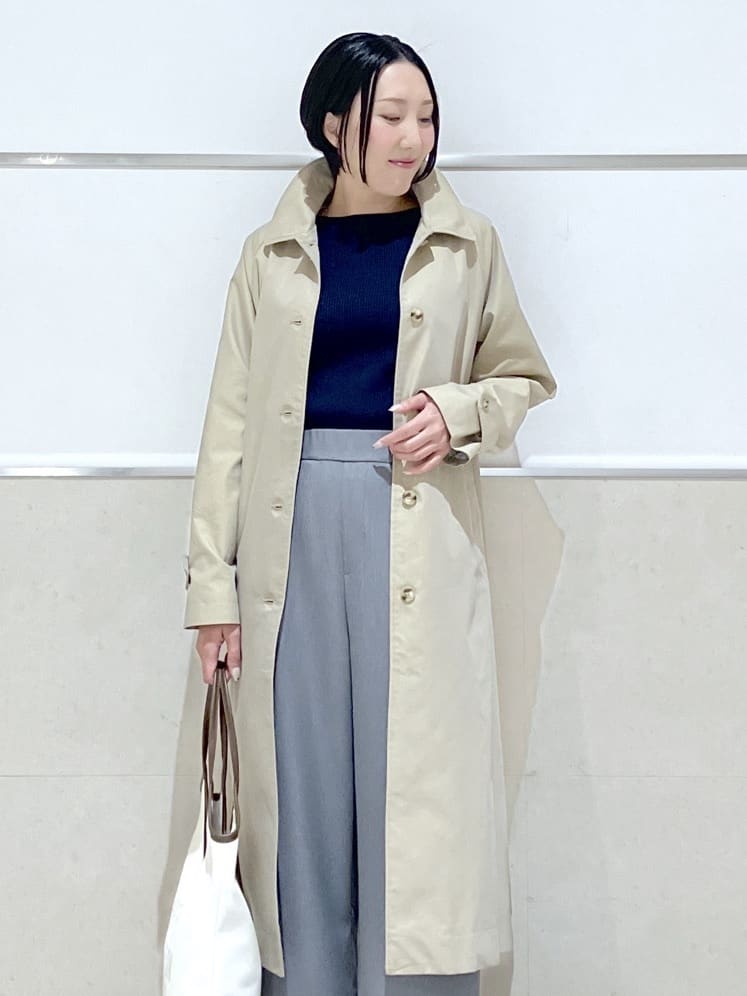 eriko さんの「Dessin｜シャンブレースプリングコート」を使ったコーディネート