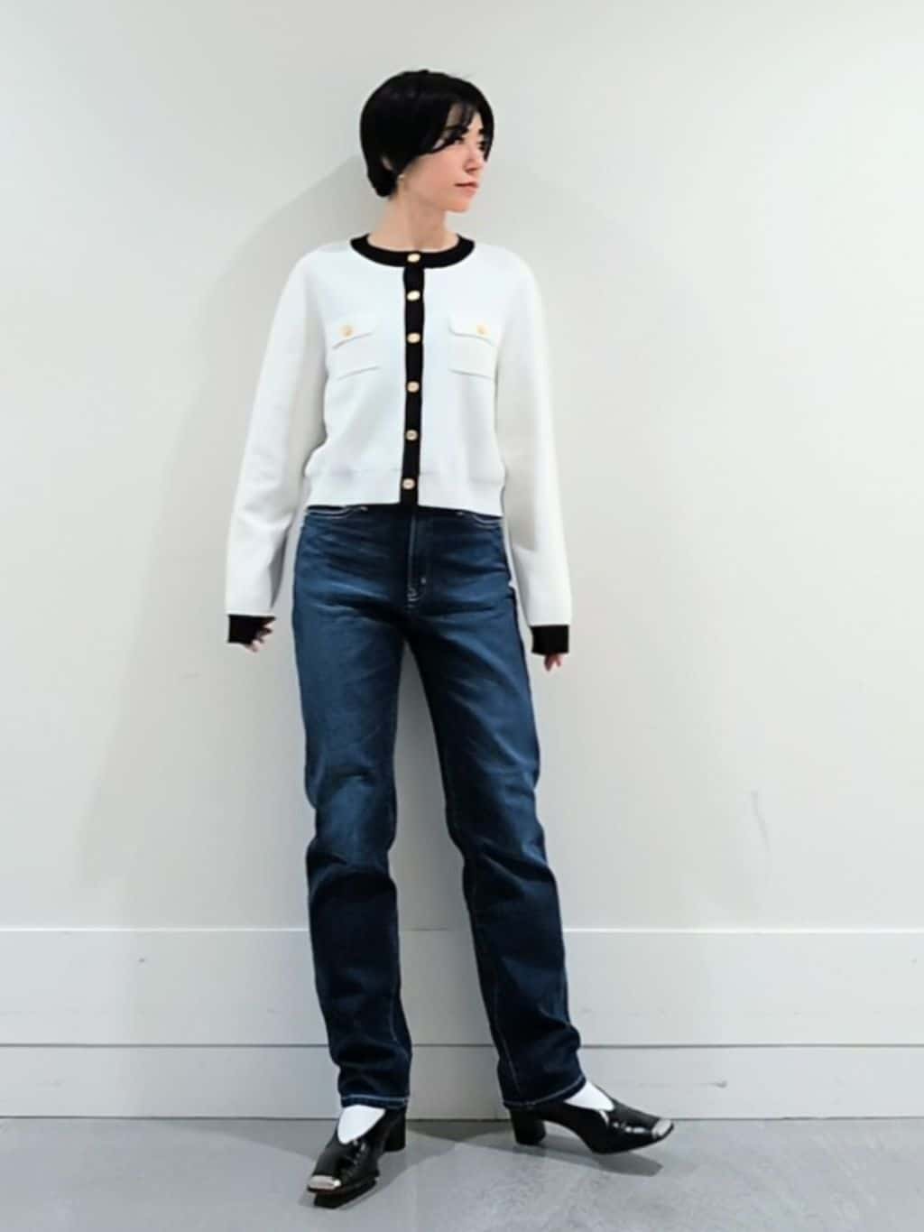 ミズタさんの「UNTITLED｜【古畑星夏さん着用/人気デニム】MAKE&times;DENIMスリムストレート」を使ったコーディネート
