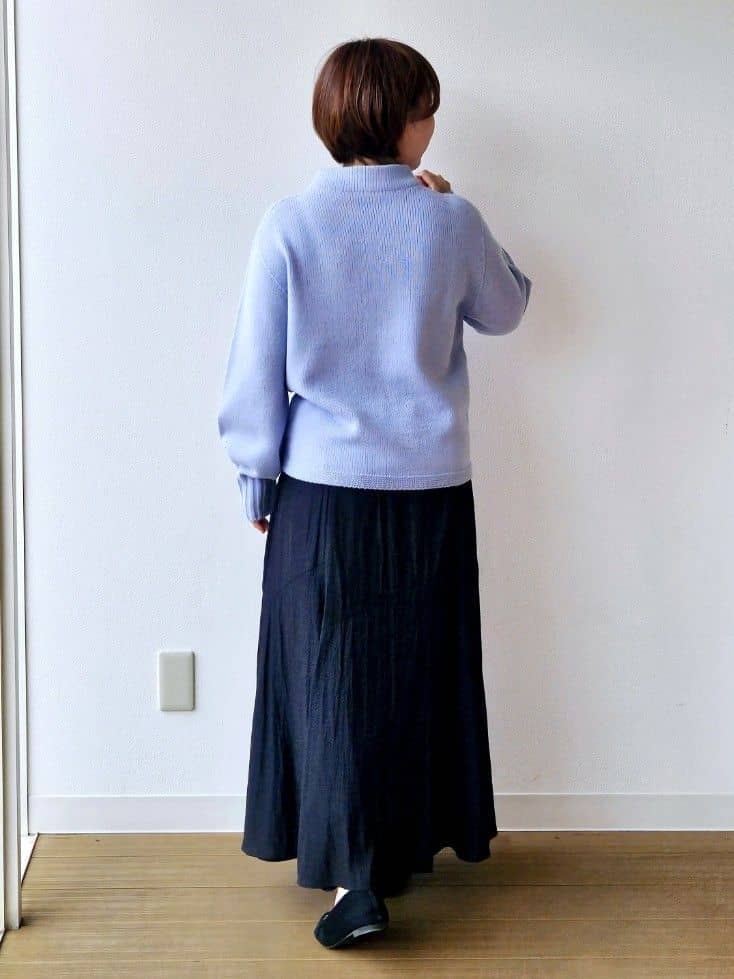 やじまさんの「UNTITLED｜【洗える】スポンディッシュ ボトルネックニット」を使ったコーディネート