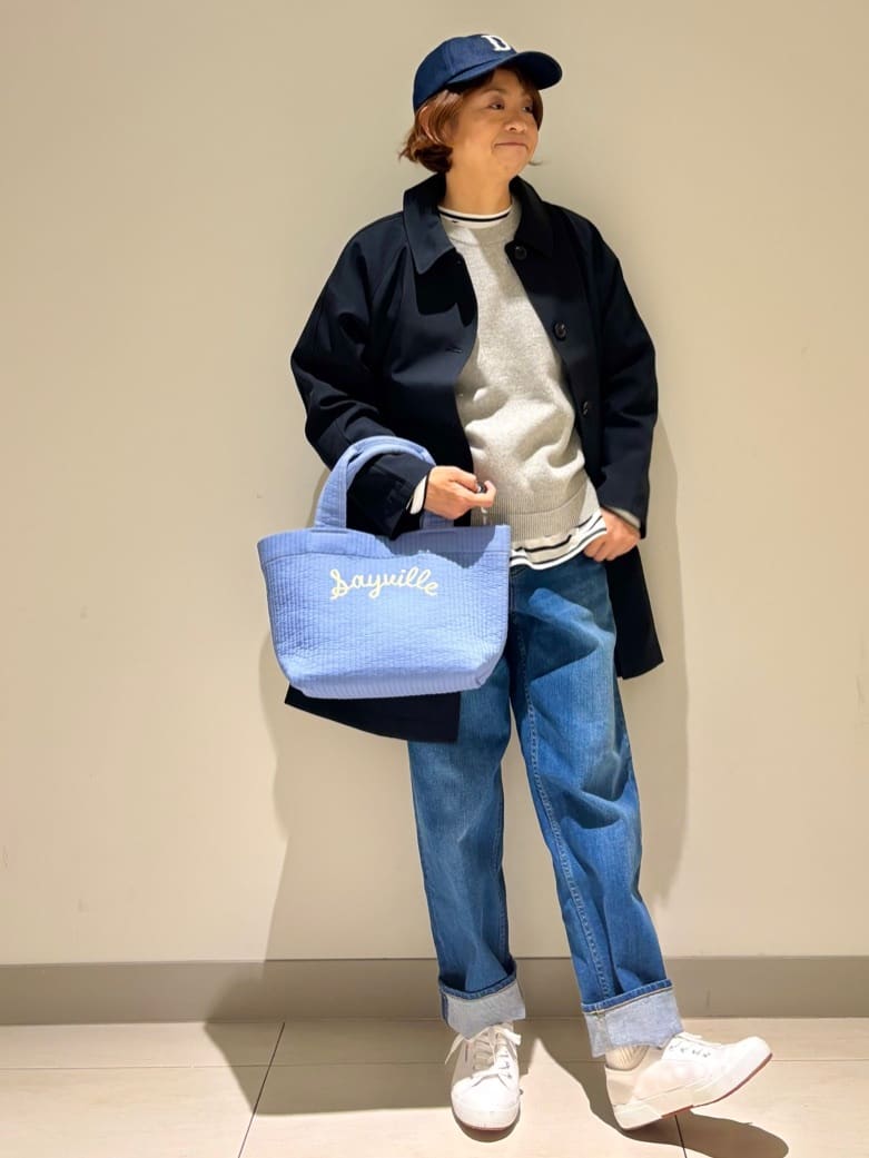 Haruさんの「Dessin｜【花粉ガード/撥水加工/洗える】ステンカラースプリングコート」を使ったコーディネート