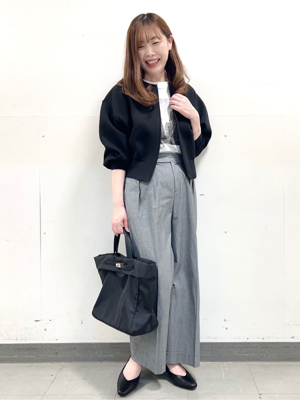 yuさんの「Reflect｜ダブルジップライトブルゾン」を使ったコーディネート