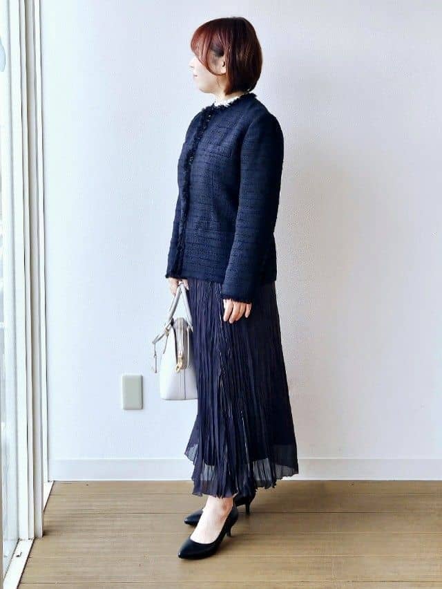 やじまさんの「UNTITLED｜【仕事着/スーツ】ファンシーツイード ジャケット」を使ったコーディネート
