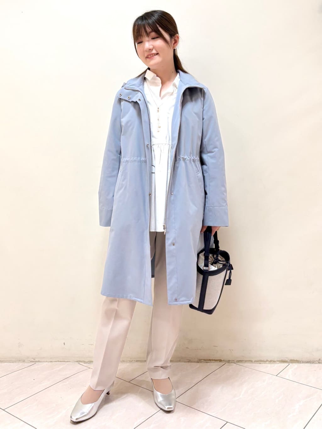 mikiさんの「Reflect｜【中綿ライナー付き】ライナー付きフーデッドロングコート」を使ったコーディネート