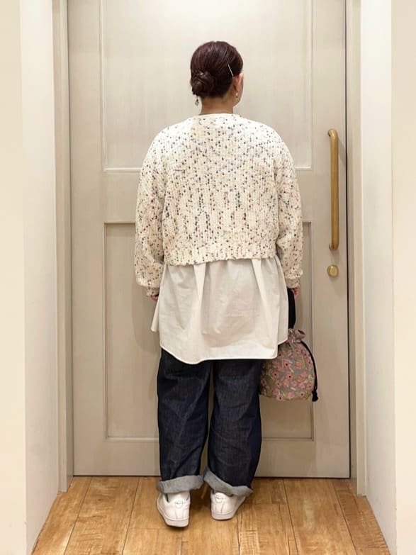 はまちゃんさんの「SHOO･LA･RUE｜【洗濯機可/前後2WAY】ぽこぽこニットカーディガン」を使ったコーディネート