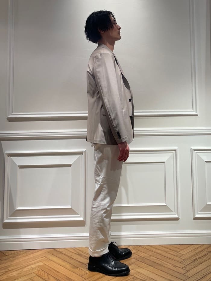 橋本さんの「DRESSTERIOR｜【接触冷感/UVカット/抗菌防臭/しわ防止】クールデオドラント ロングTシャツ」を使ったコーディネート