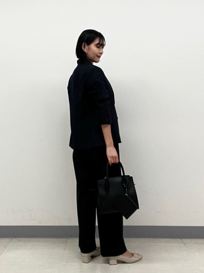 hinanoさんの「INDIVI｜【洗える／通勤／スーツ】メランジストレッチ テーラージャケット」を使ったコーディネート