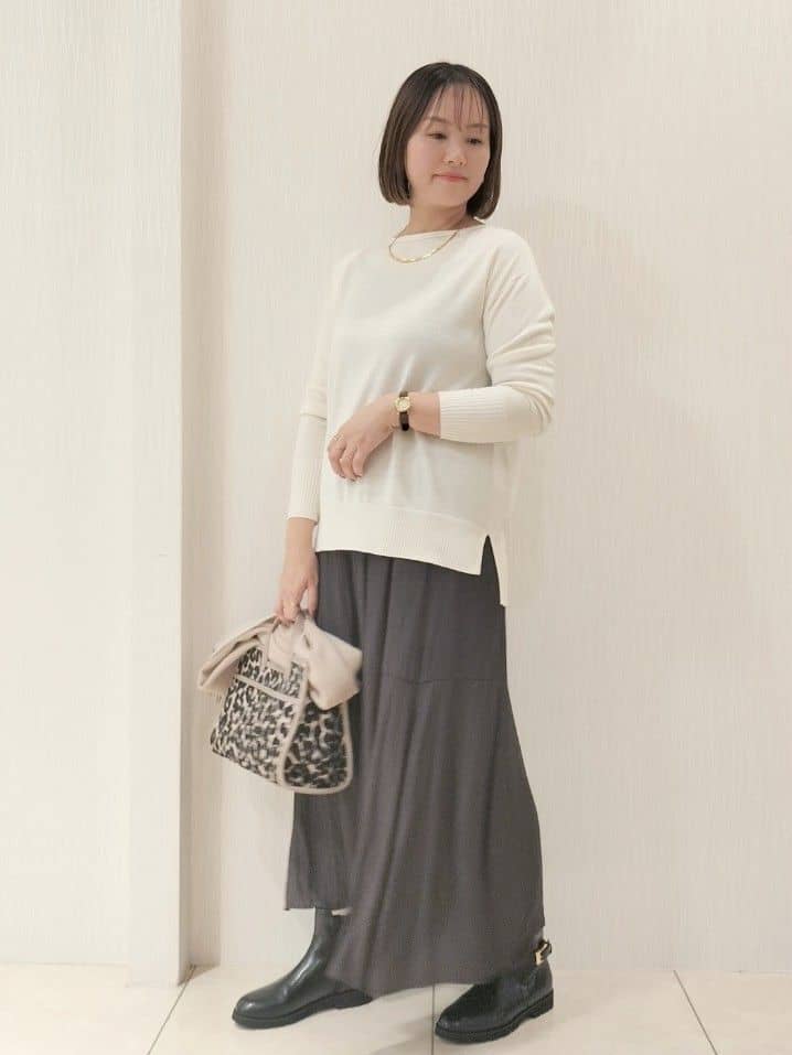 naokoさんの「UNTITLED｜【ミディ丈/軽やか】セミラグランリバー コート」を使ったコーディネート