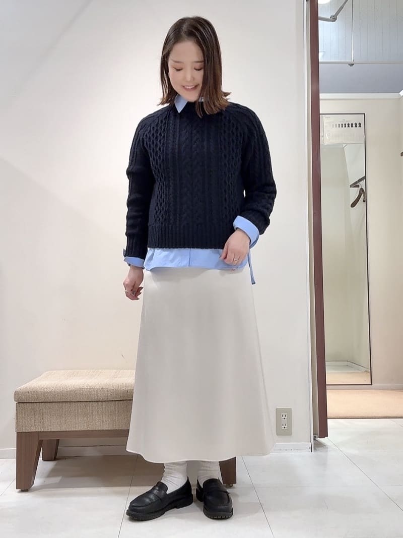 YUIさんの「UNTITLED｜【洗える/コットン100%】リッチベーシックシャツ」を使ったコーディネート