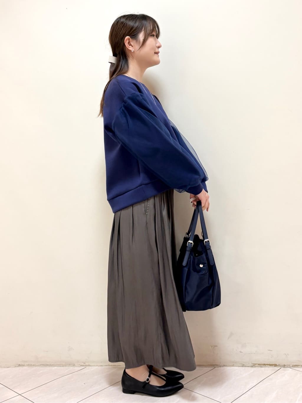 mikiさんの「Reflect｜チュールレイヤードスリーブプルオーバー」を使ったコーディネート