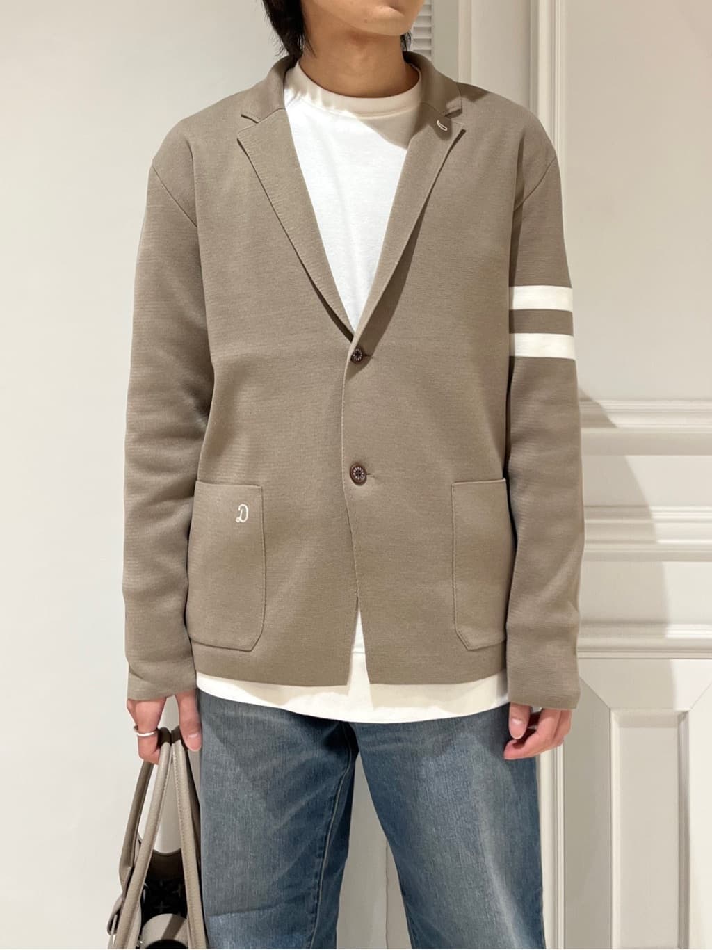 Watanabeさんの「DRESSTERIOR｜【ウォッシャブル】スプリング ニットジャケット」を使ったコーディネート