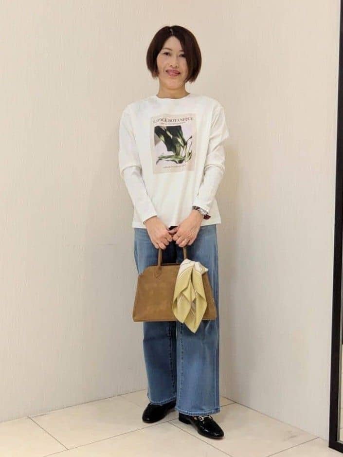 u-macoさんの「UNTITLED｜【洗える】シアーニットカーディガン」を使ったコーディネート