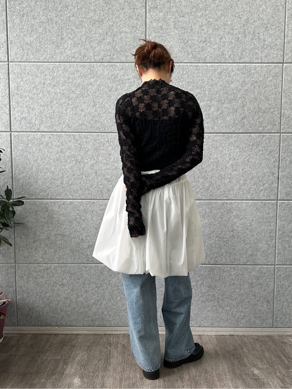 harunaさんの「CODE A｜balloon easy skirt」を使ったコーディネート