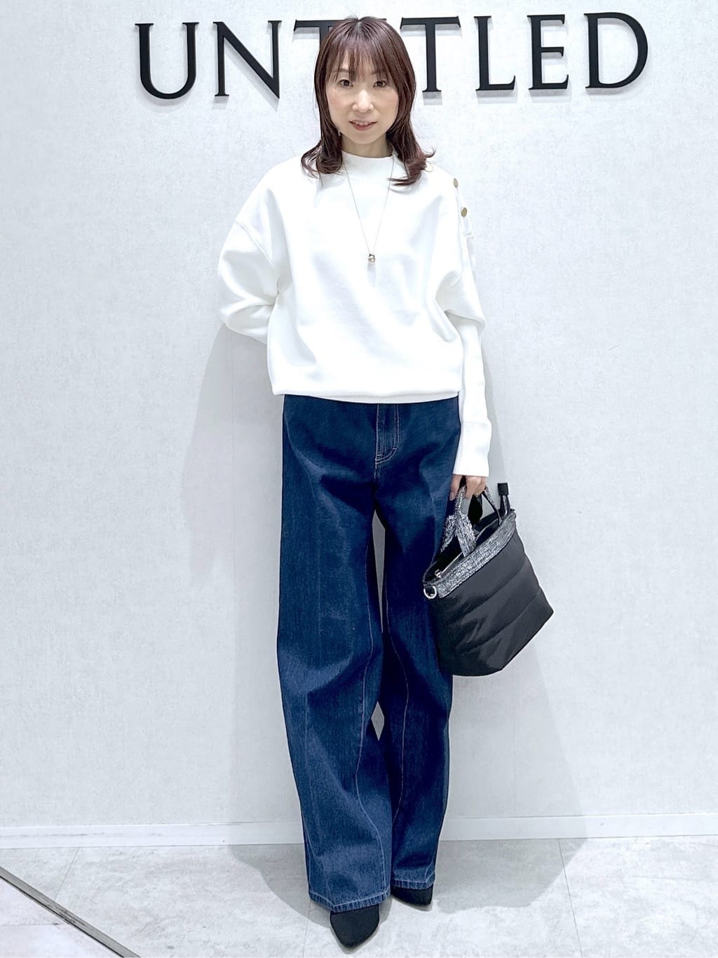 Miwaさんの「UNTITLED｜【洗える】ミラノリブニット」を使ったコーディネート