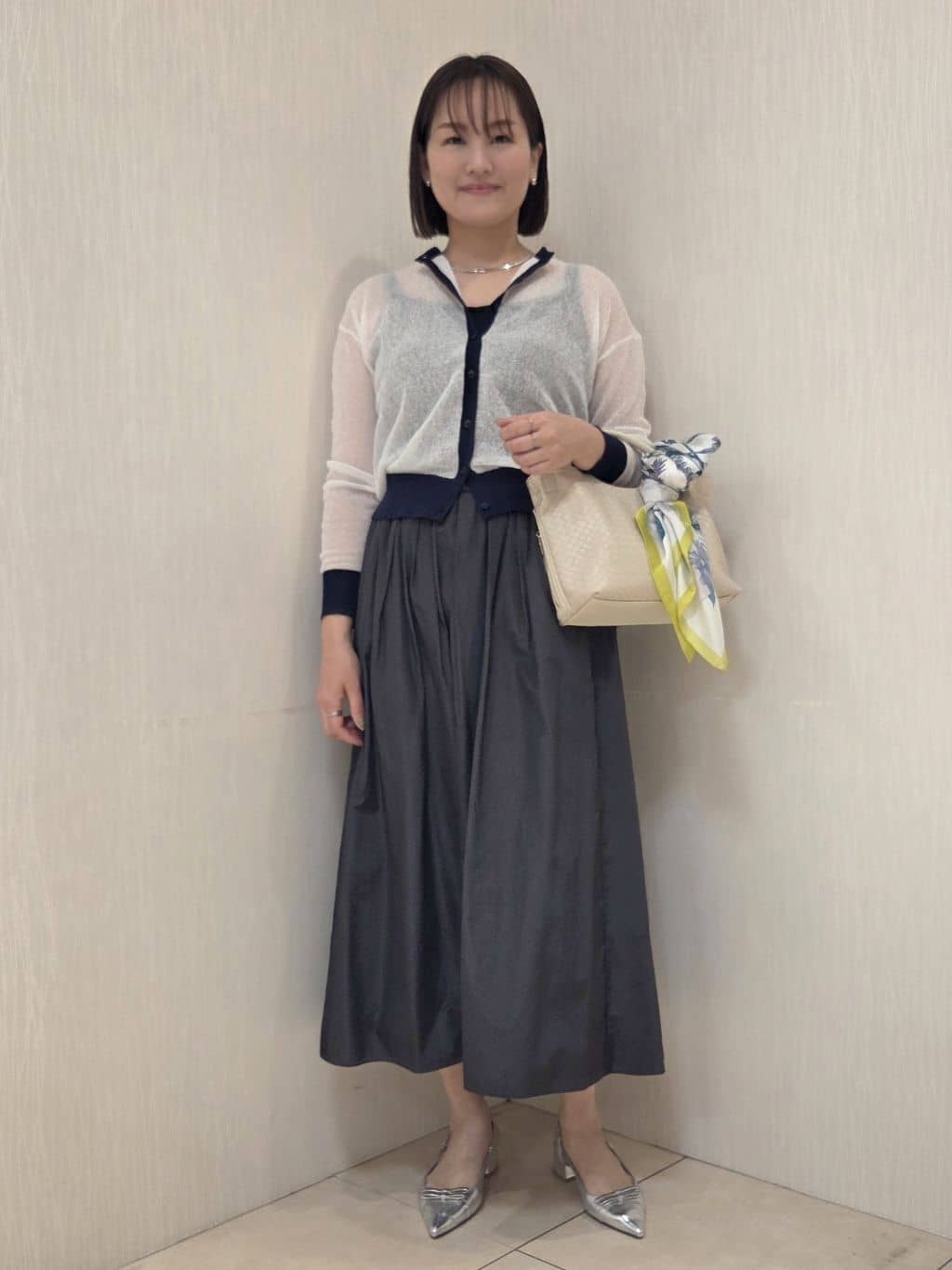 naokoさんの「UNTITLED｜◆【セットアップ可/はっ水】シャイニータイプライターブルゾン」を使ったコーディネート