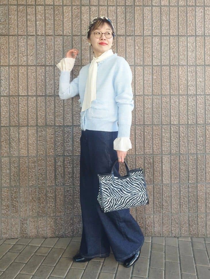 MUTSUKOさんの「UNTITLED｜【LEE】STANDARD WARDROBE ワイドパンツ」を使ったコーディネート