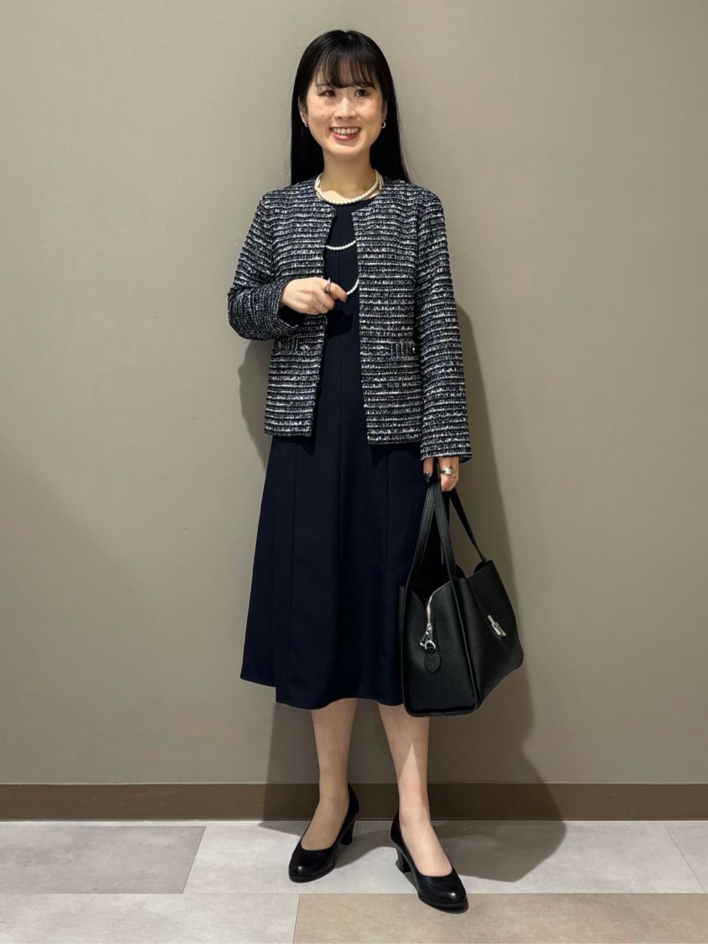 KEIKOさんの「INDIVI｜【洗える／UVケア】ジョーゼットフレアワンピース」を使ったコーディネート