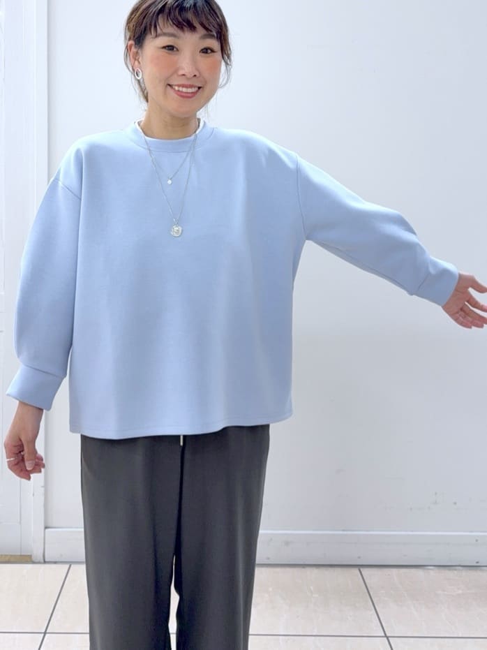 Osawaさんの「Dessin｜【洗える】スクエアレースノーカラーシャツ」を使ったコーディネート