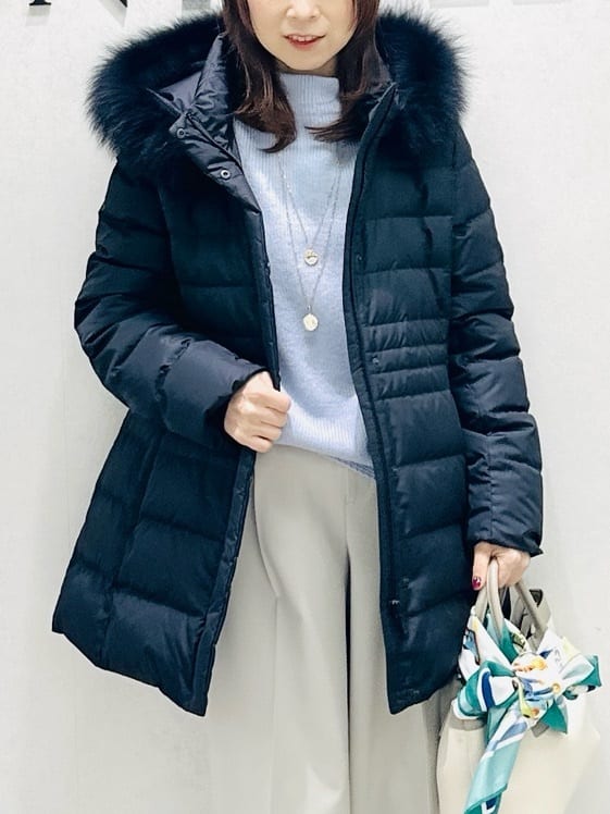 Miwaさんの「UNTITLED｜【洗える】スポンディッシュ ボトルネックニット」を使ったコーディネート