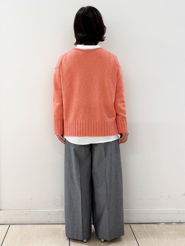 KIKIさんの「Reflect｜【レイヤードにおすすめ◎】ロング丈リラクシーニット」を使ったコーディネート