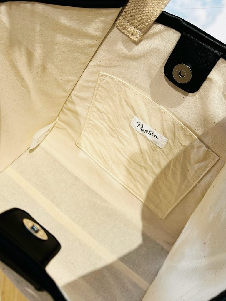 YOUKOさんの「Dessin｜【軽量】コットンリネンパイピングバッグ」を使ったコーディネート