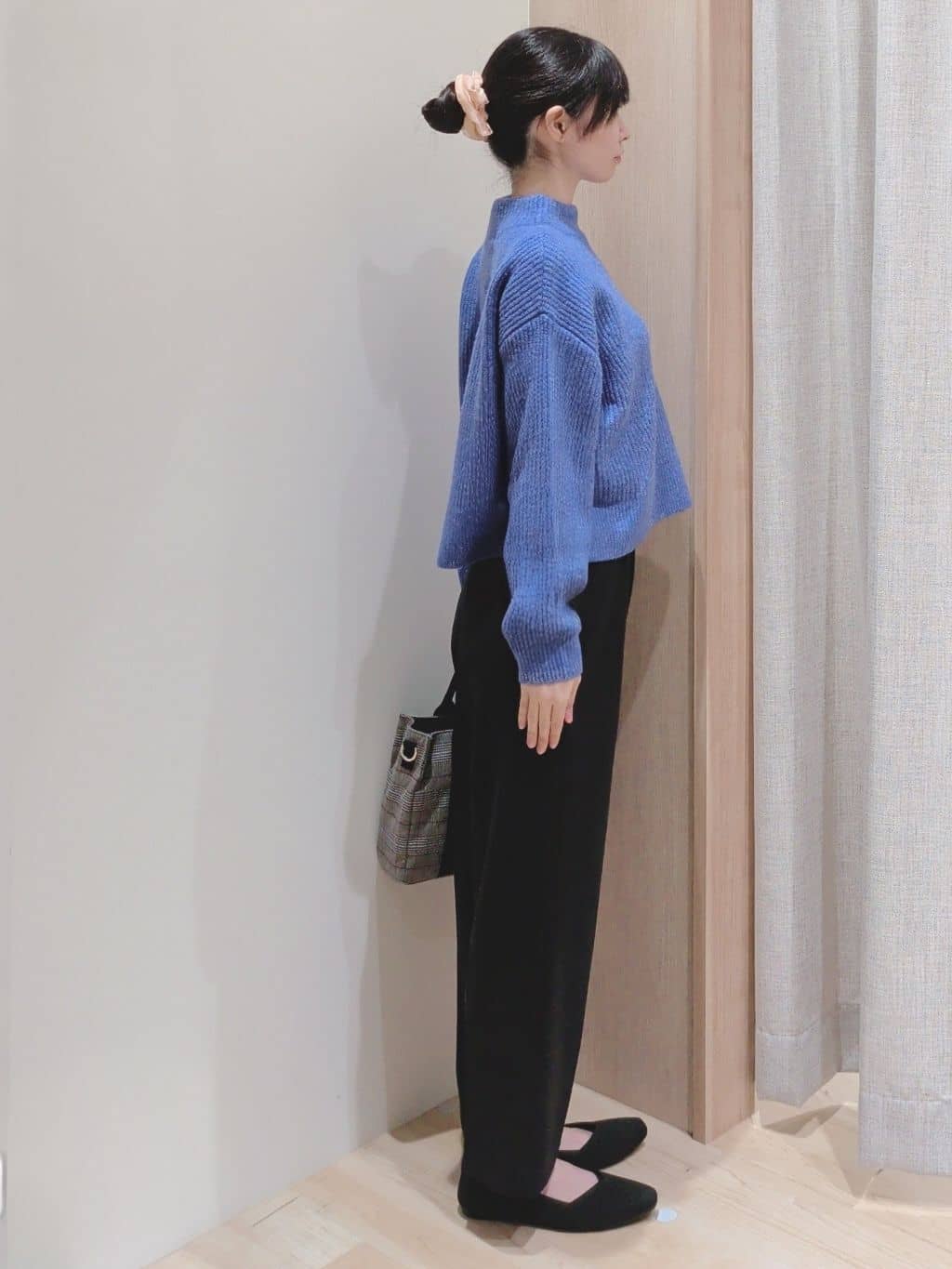 Yuiさんの「grove｜【洗える】ふんわりウール混ボトルネックニット」を使ったコーディネート