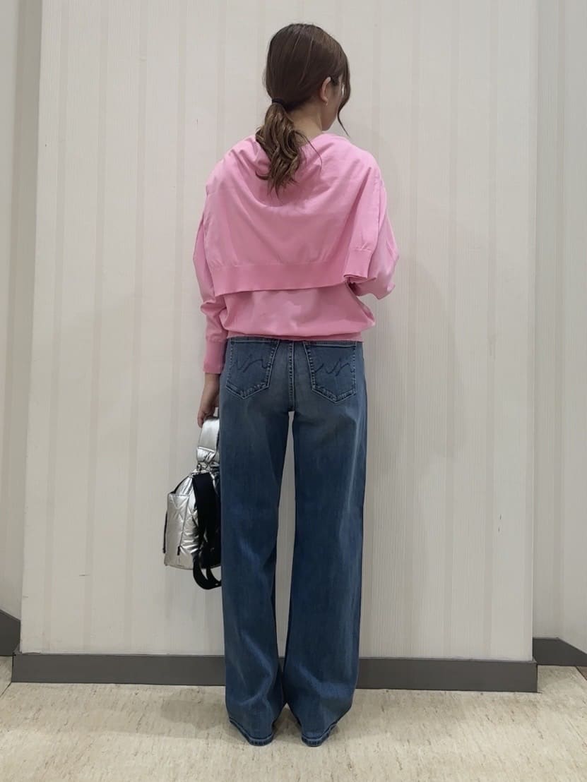 ちひさんの「INDIVI｜【褒められデニム】ワイドストレート デニムパンツ」を使ったコーディネート