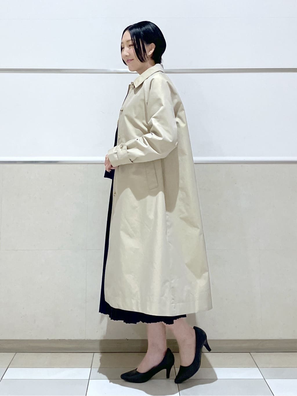 eriko さんの「Dessin｜シャンブレースプリングコート」を使ったコーディネート