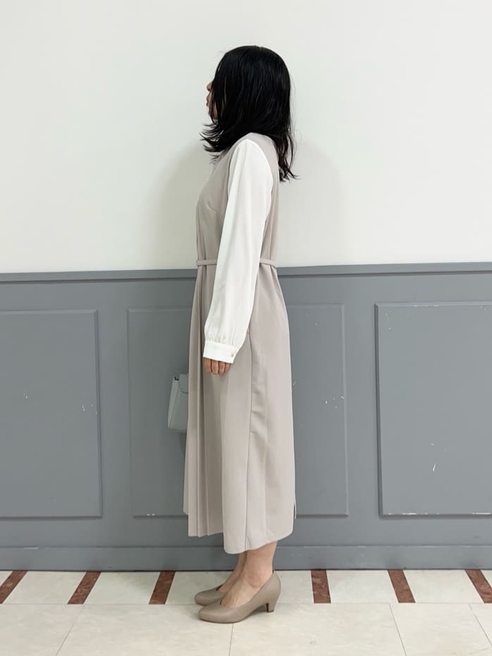 yuuさんの「grove｜【マシンウォッシュ／防シワ/SS-3L】ストレッチノーカラージャケット」を使ったコーディネート