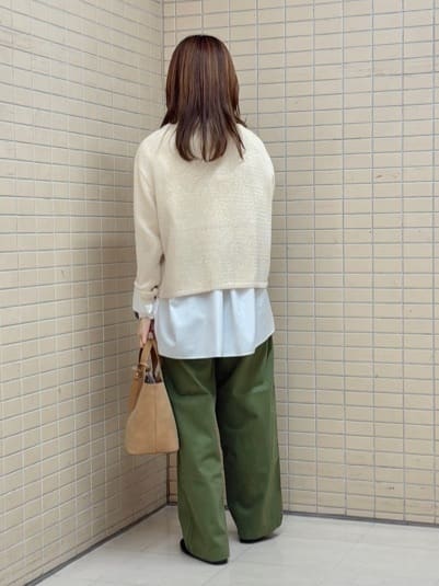 kyokaさんの「UNTITLED｜【重ね着レイヤード/スーツブラウス】ファインブロードベーシックシャツ」を使ったコーディネート